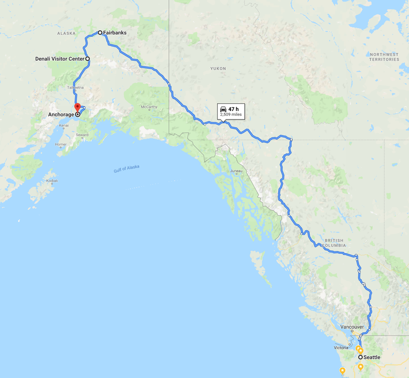 Illustration for article titled AlCan Route Planning